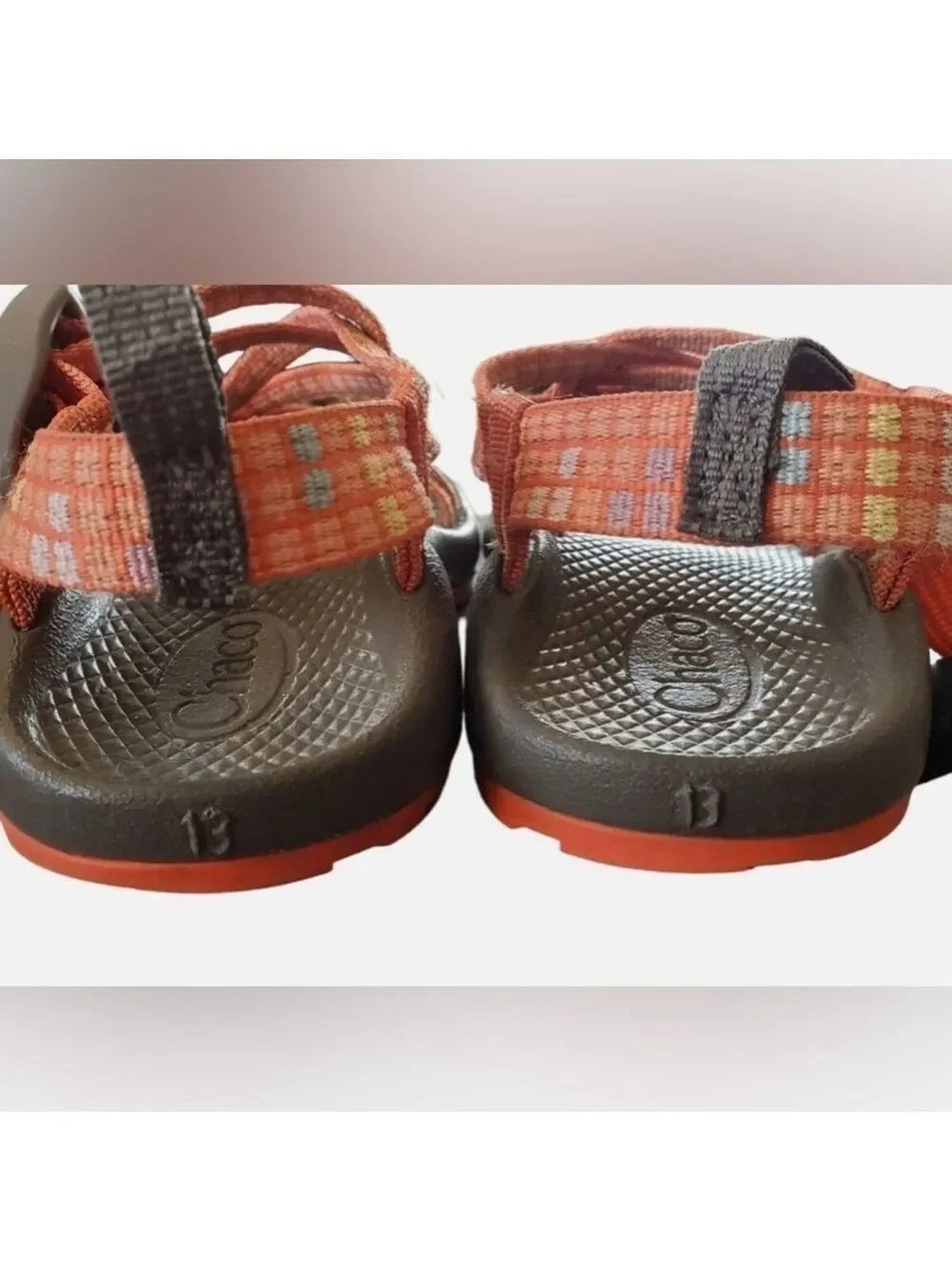 Chaco ZX/1 EcoTread Kids 2 Water/Hiking Sandal in Geo Orange